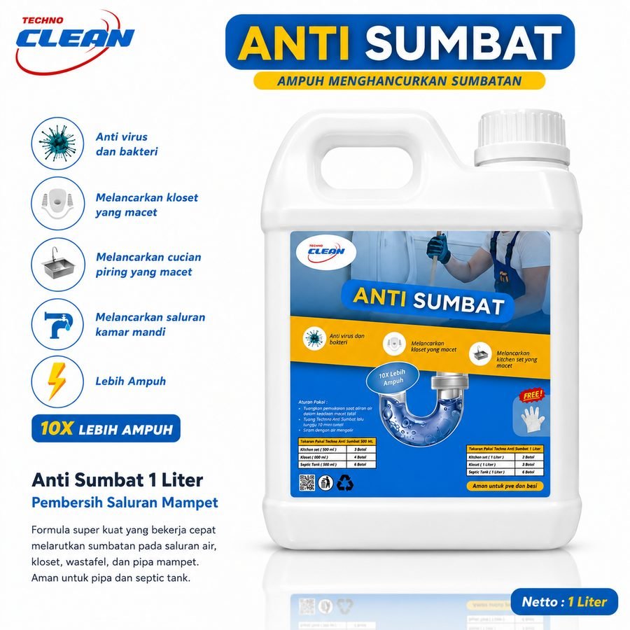 Anti Sumbat Techno Cleaner
