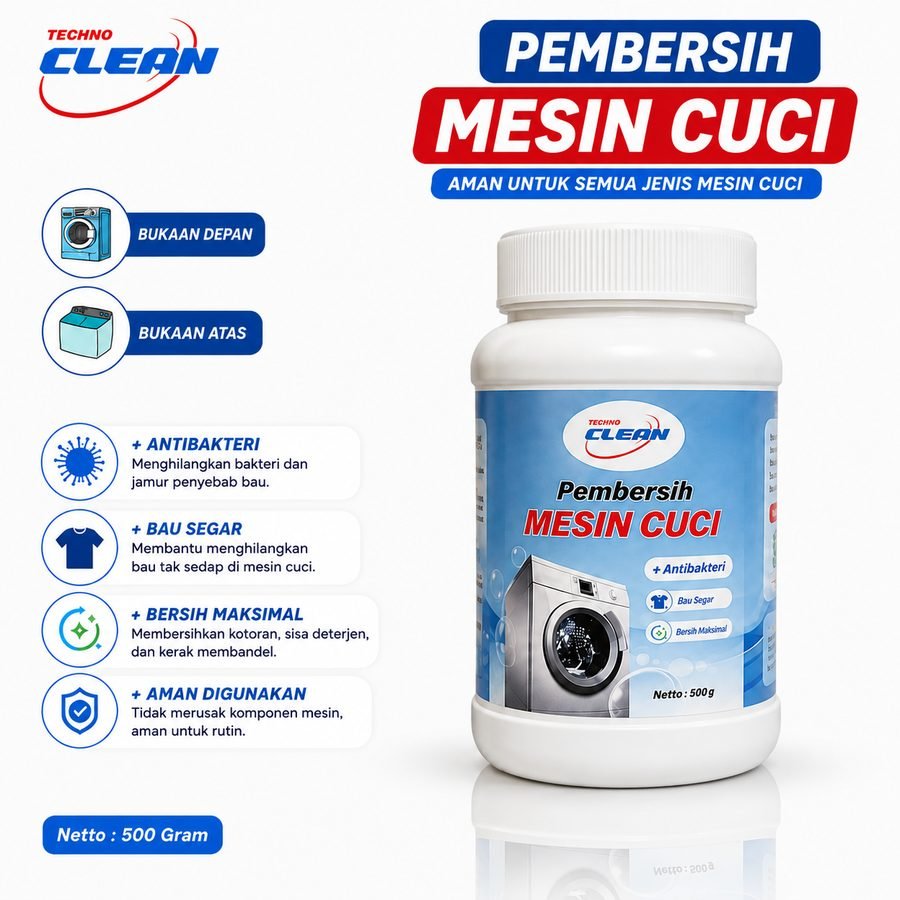 Techno Cleaner Pembersih Mesin Cuci 500gr