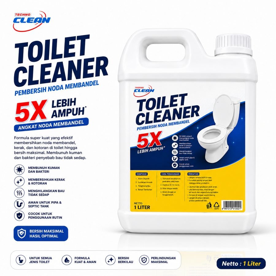 Techno Cleaner Pembersih Noda Kerak Kamar Mandi 1 Liter