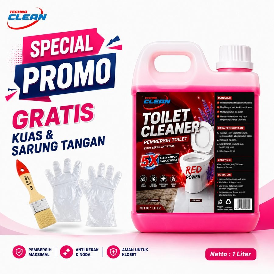 Toilet Cleaner Red Power Techno Cleaner